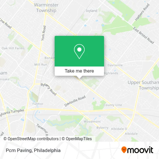 Pcm Paving map