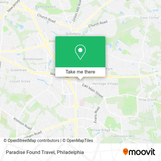 Paradise Found Travel map