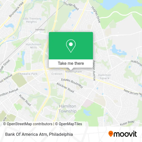 Bank Of America Atm map