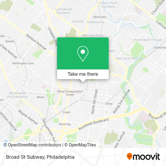 Broad St Subway map