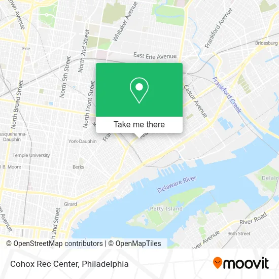 Cohox Rec Center map