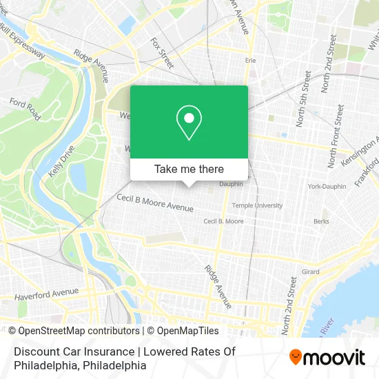 Discount Car Insurance | Lowered Rates Of Philadelphia map