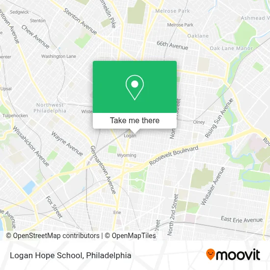 Logan Hope School map