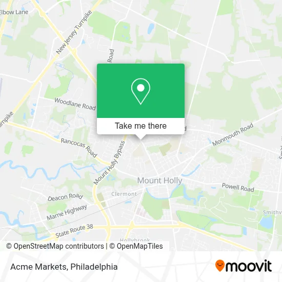 Acme Markets map