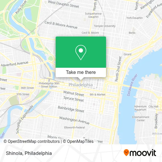 Shinola map