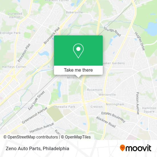 Zeno Auto Parts map