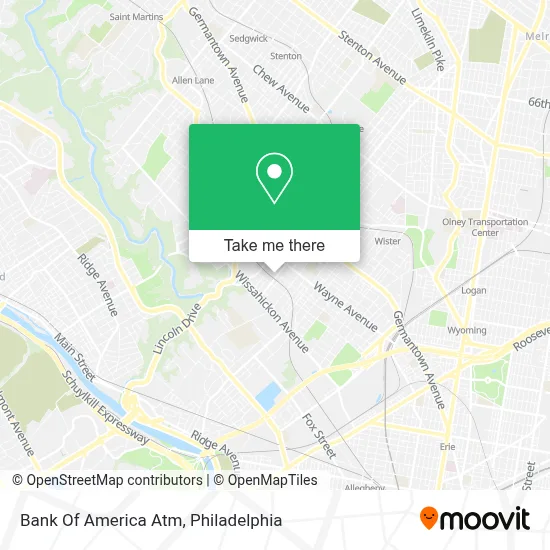 Bank Of America Atm map