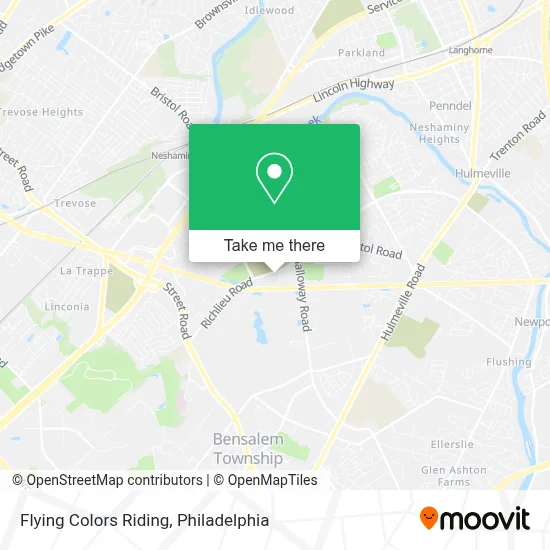 Flying Colors Riding map
