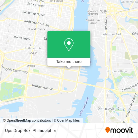 Ups Drop Box map