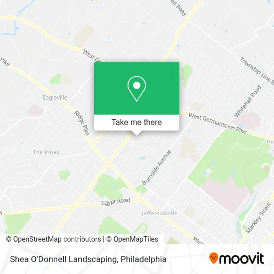Shea O'Donnell Landscaping map