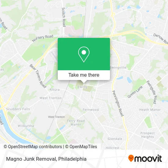 Magno Junk Removal map