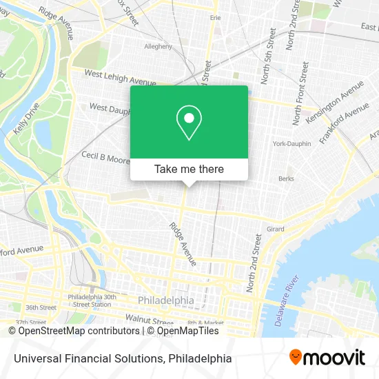 Universal Financial Solutions map