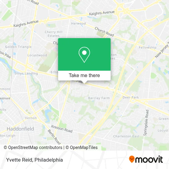 Yvette Reid map