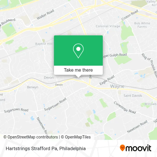 Hartstrings Strafford Pa map