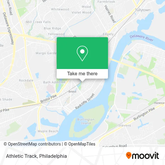 Athletic Track map