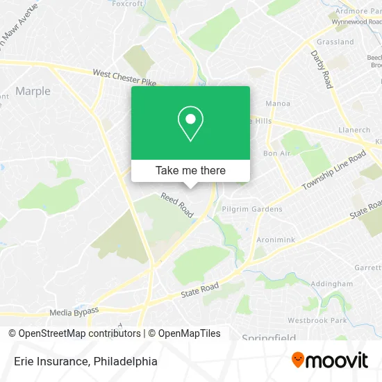 Erie Insurance map