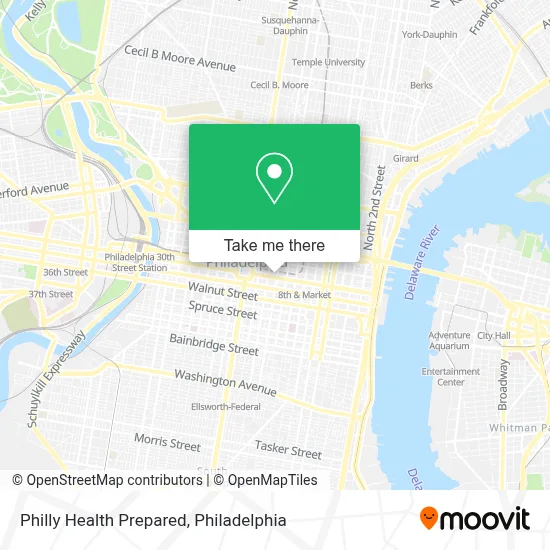 Philly Health Prepared map