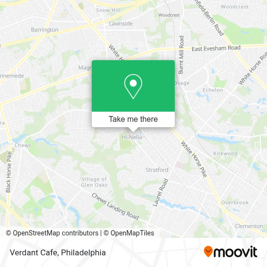 Verdant Cafe map