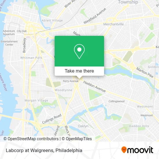 Labcorp at Walgreens map