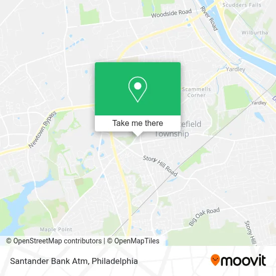 Santander Bank Atm map