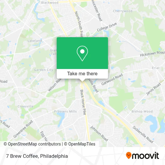 7 Brew Coffee map