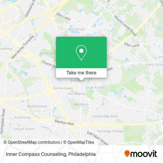 Inner Compass Counseling map