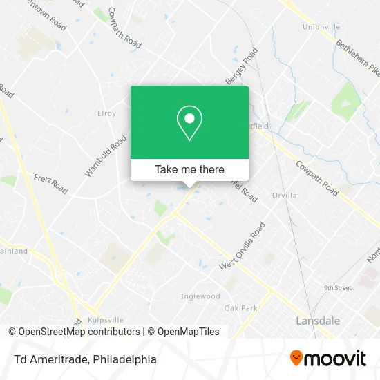 Td Ameritrade map