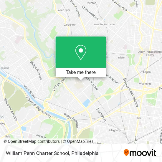 William Penn Charter School map