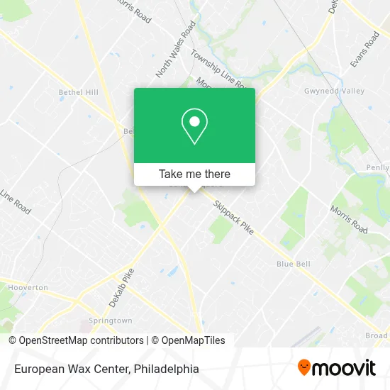 European Wax Center map