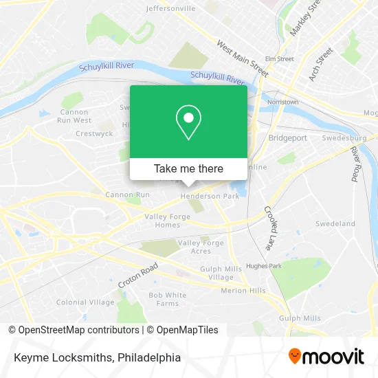 Keyme Locksmiths map