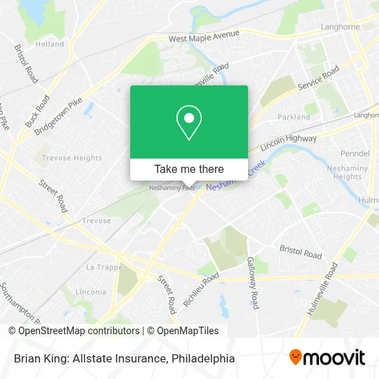 Brian King: Allstate Insurance map