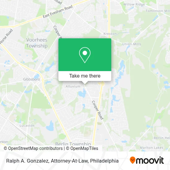 Ralph A. Gonzalez, Attorney-At-Law map