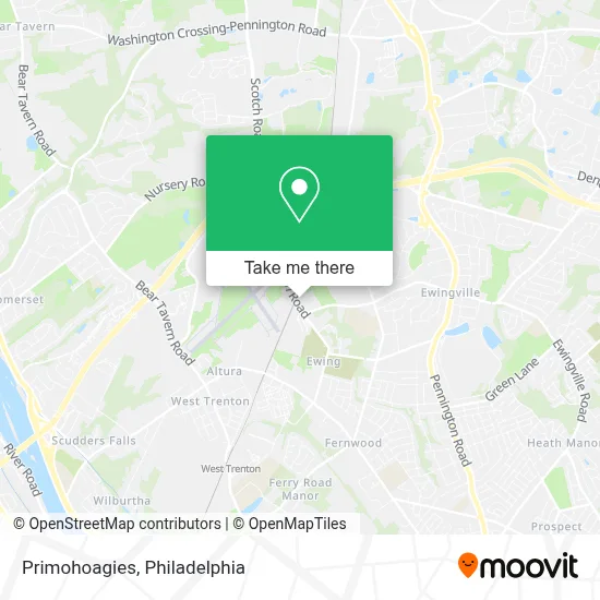 Primohoagies map