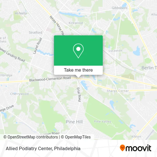 Allied Podiatry Center map