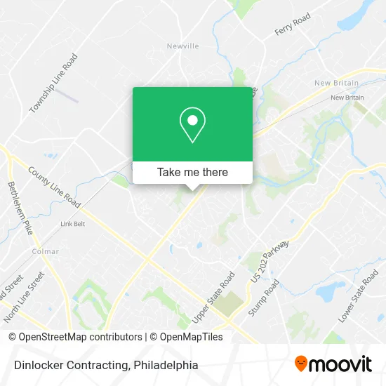 Dinlocker Contracting map