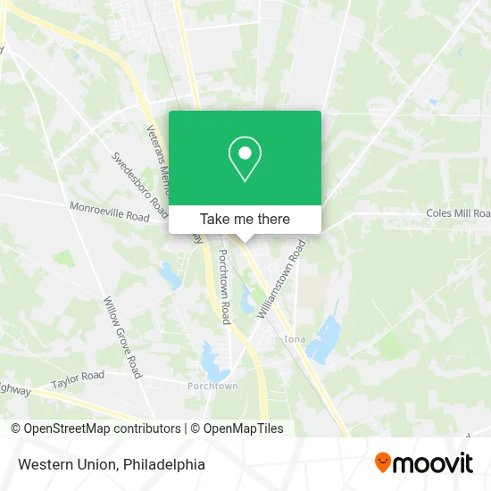 Western Union map