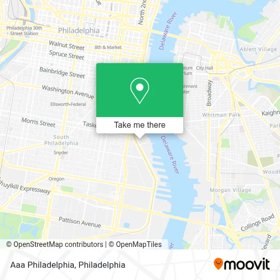 Aaa Philadelphia map