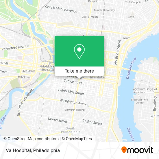 Va Hospital map