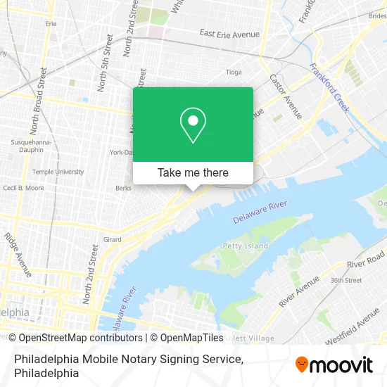 Philadelphia Mobile Notary Signing Service map