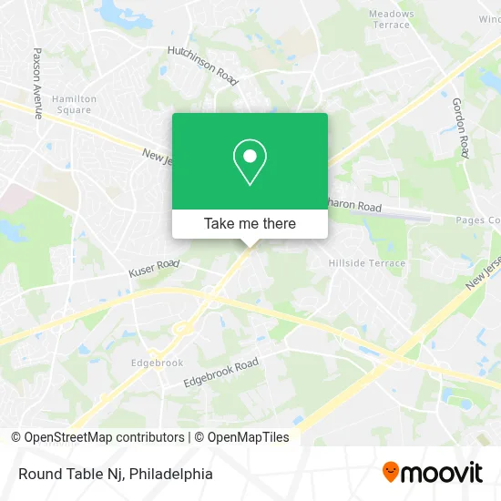 Round Table Nj map