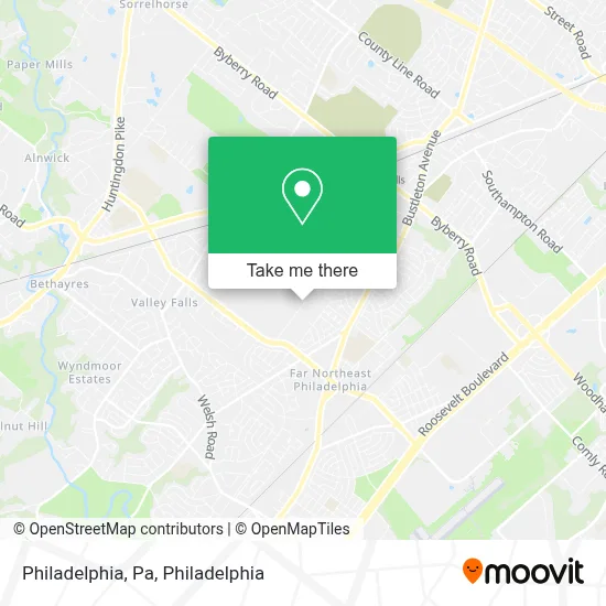 Philadelphia, Pa map
