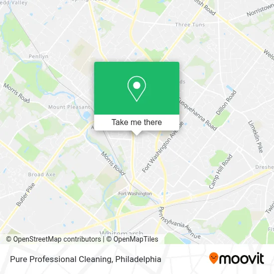 Pure Professional Cleaning map