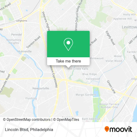 Lincoln Btsd map