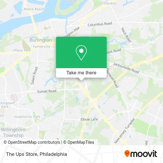The Ups Store map