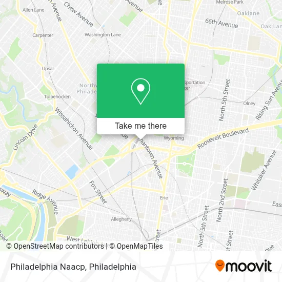 Philadelphia Naacp map