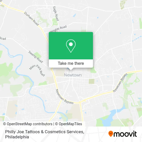 Philly Joe Tattoos & Cosmetics Services map