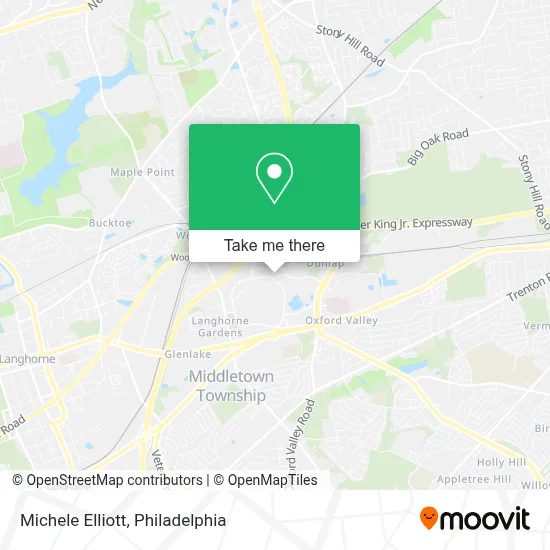 Michele Elliott map