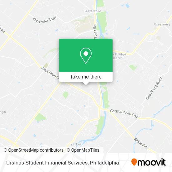 Ursinus Student Financial Services map