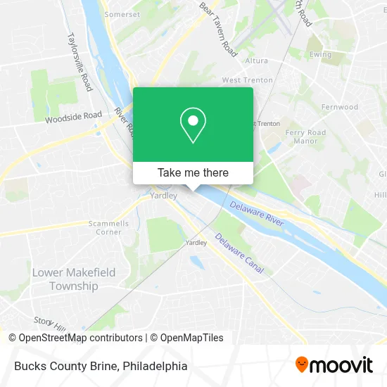 Bucks County Brine map