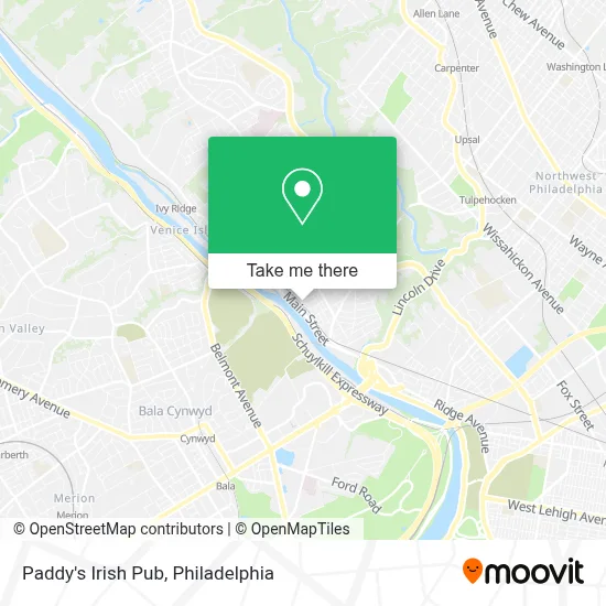 Paddy's Irish Pub map